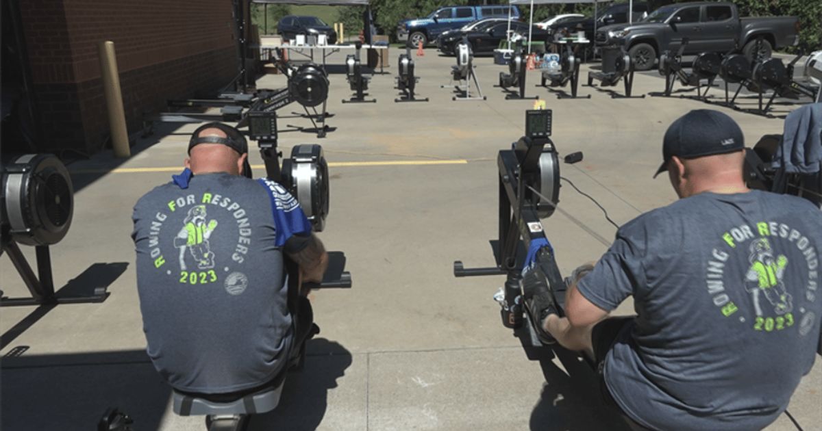 First Responders Row Nonstop For 24 Hours To Shine Light On Mental Health Awareness