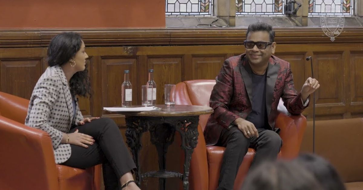 Renowned Music Maestro AR Rahman Unveils Deep Personal Struggles and Inspirational Wisdom in Candid Oxford Union Discussion