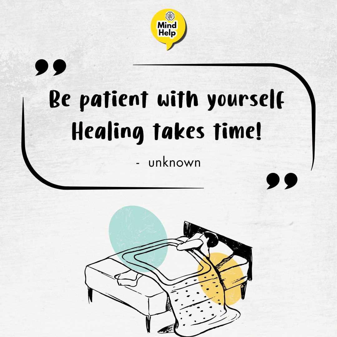 Be patient with yourself