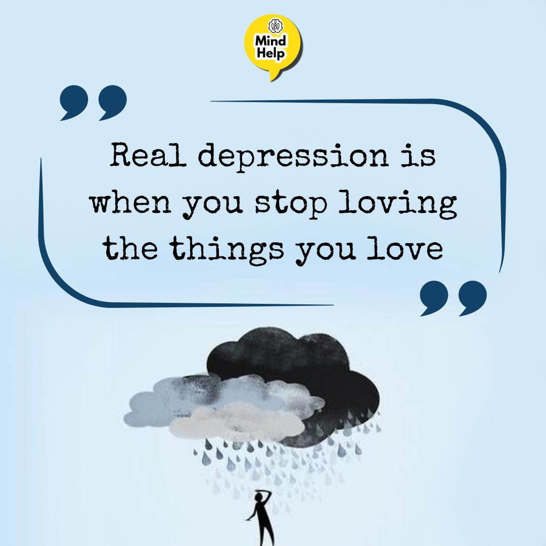 Real depression is …