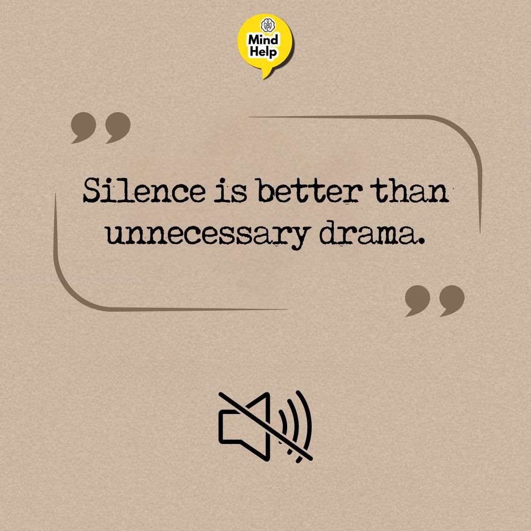 Silence is better