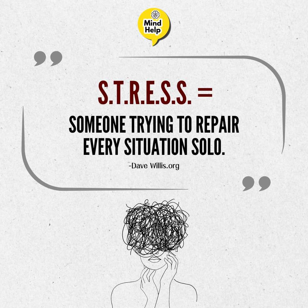 Stress = Someone trying to repair