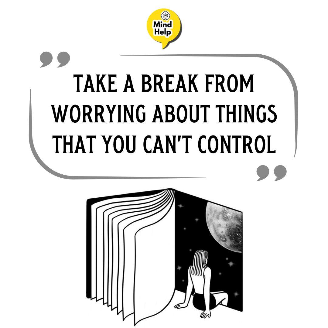 Take a break from worrying