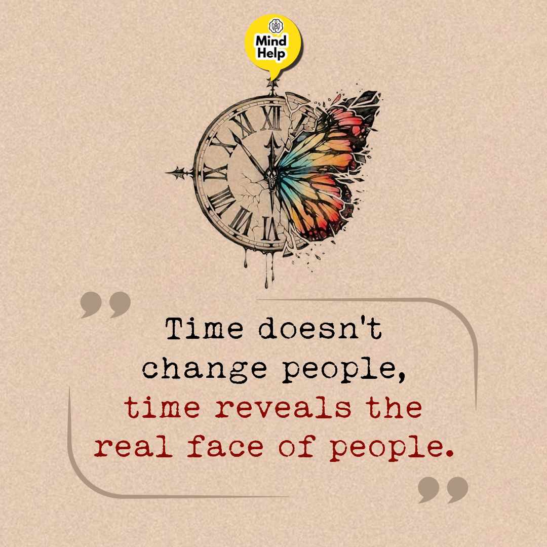 Time doesn’t change people