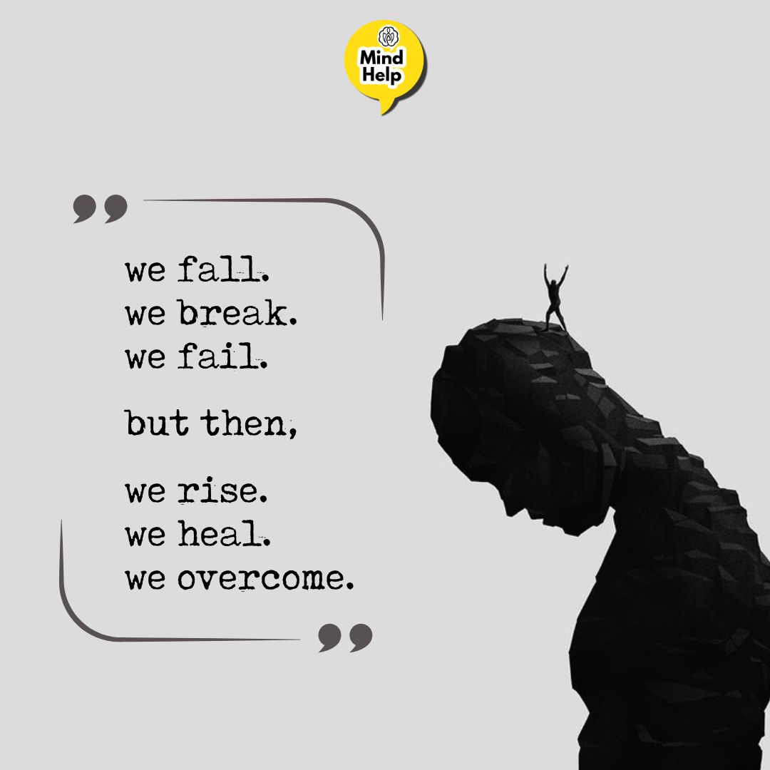 We fall we break