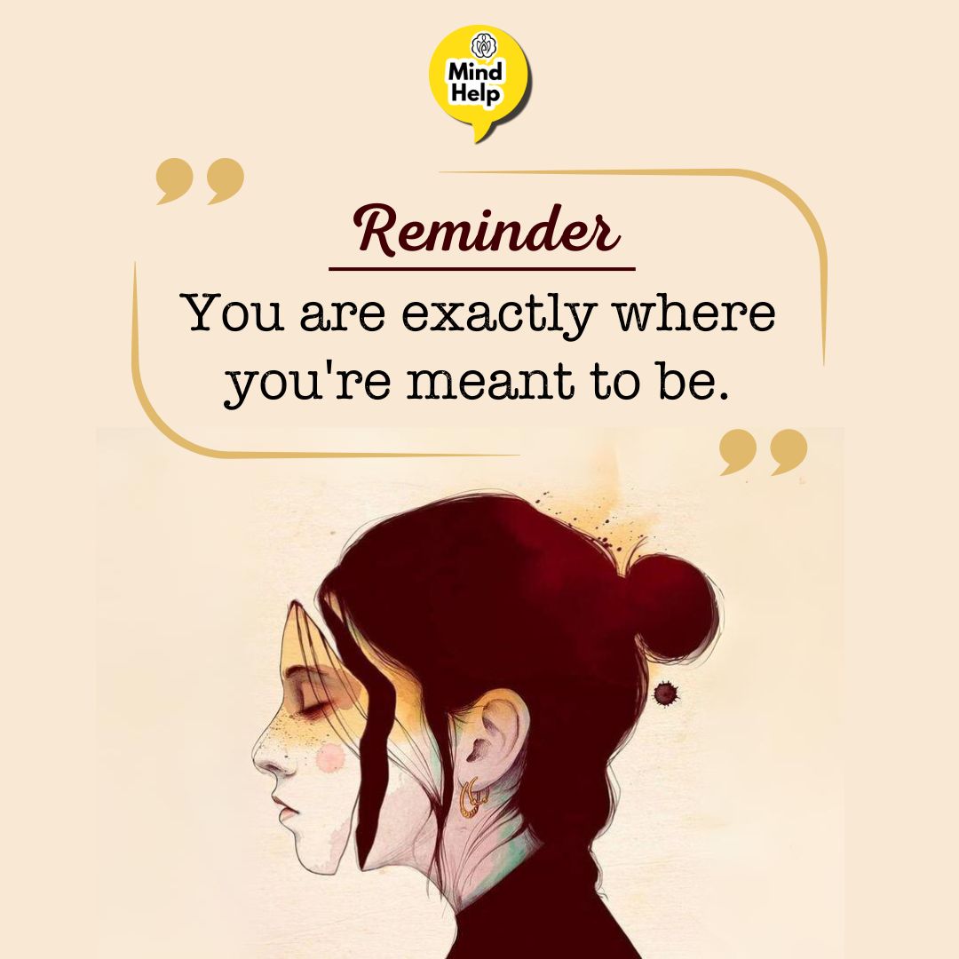 You are exactly where …