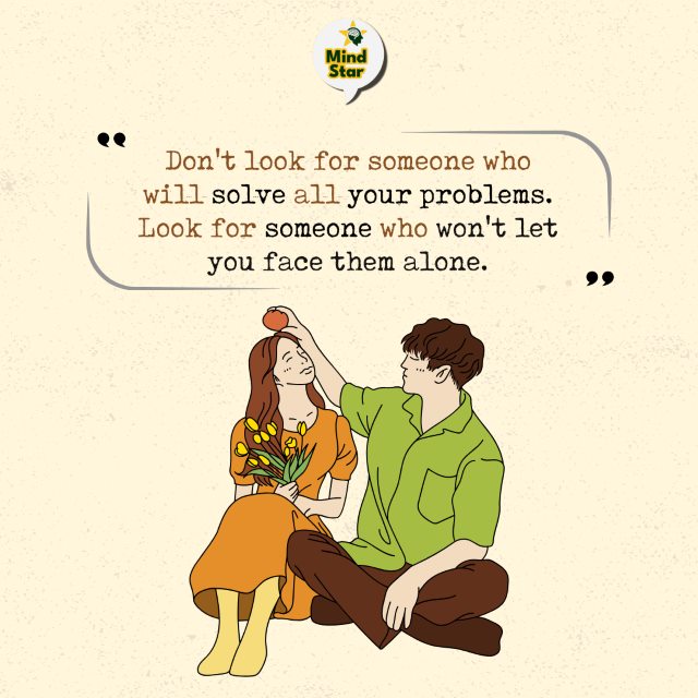 Don’t look for someone