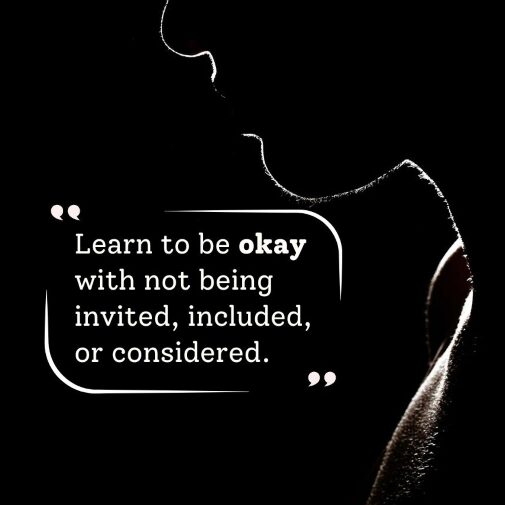 Learn to be okay