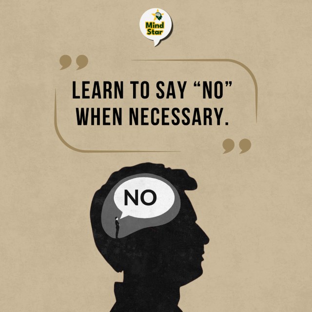 Learn to say NO