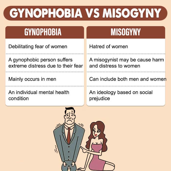 Gynophobia vs Misogyny