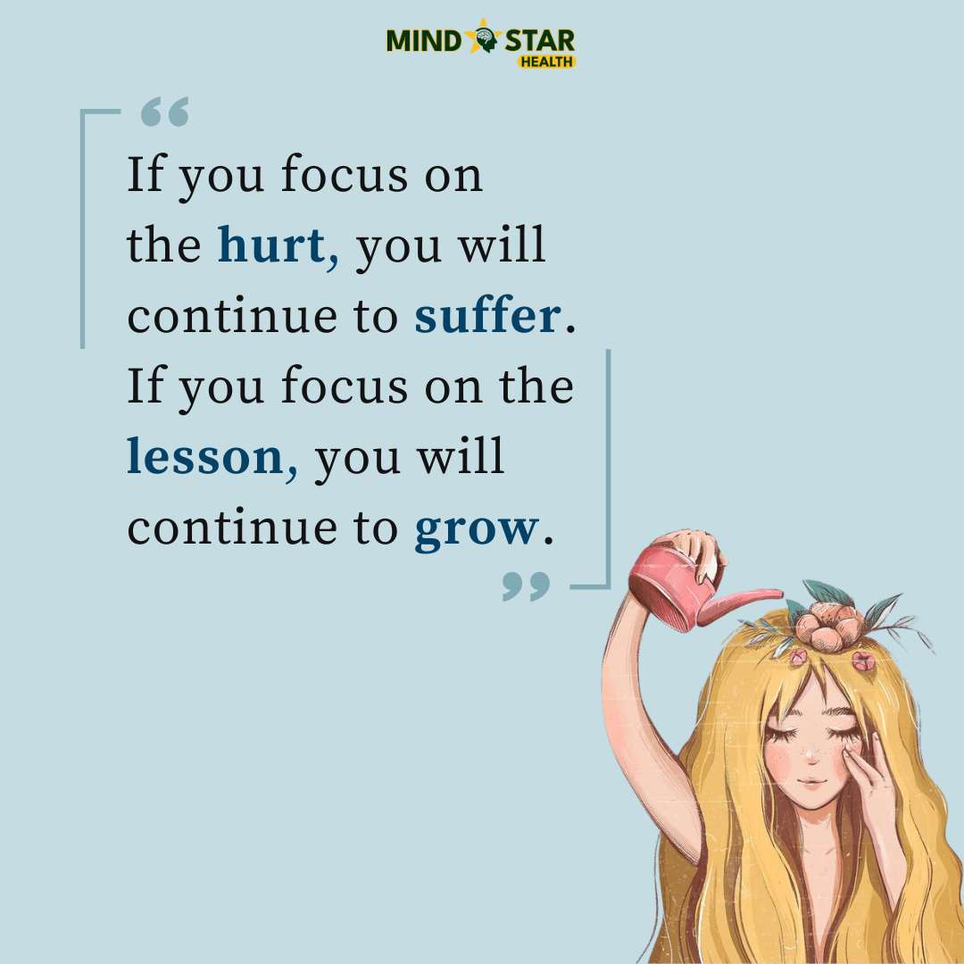 If you focus on the hurt