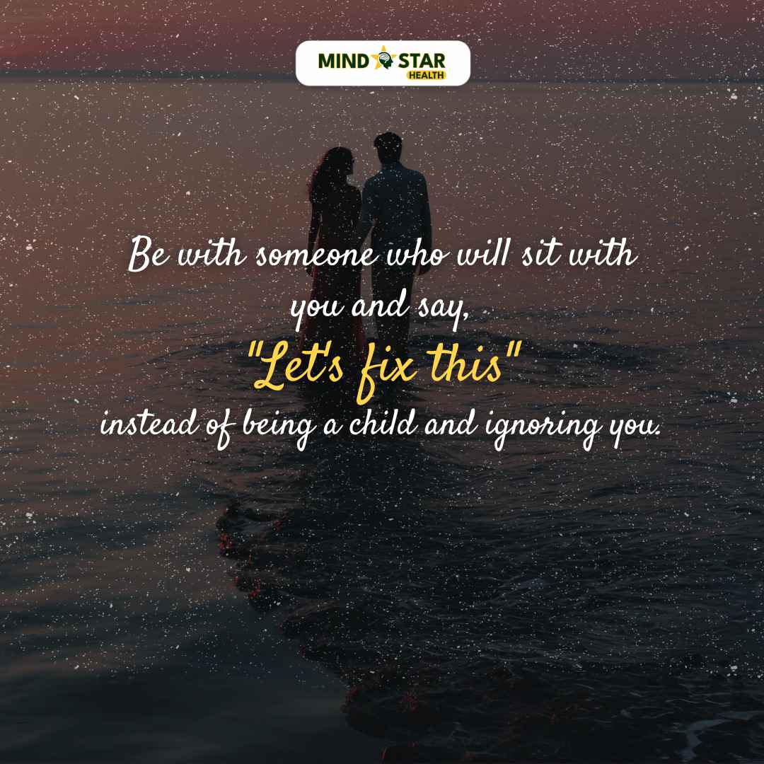 Be with someone who will sit with you