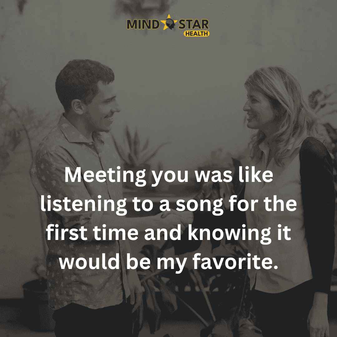 Meeting you was like listening