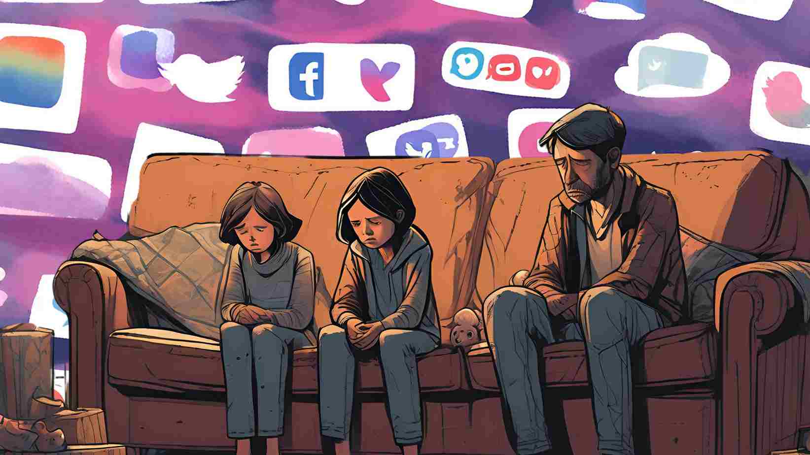 Parental Depression Linked to Negative Online Content