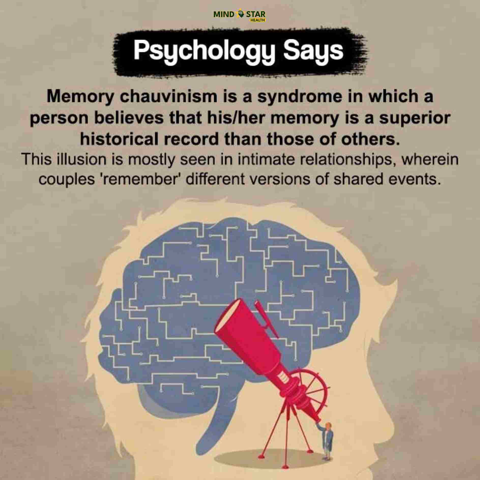 Memory chauvinism is a syndrome