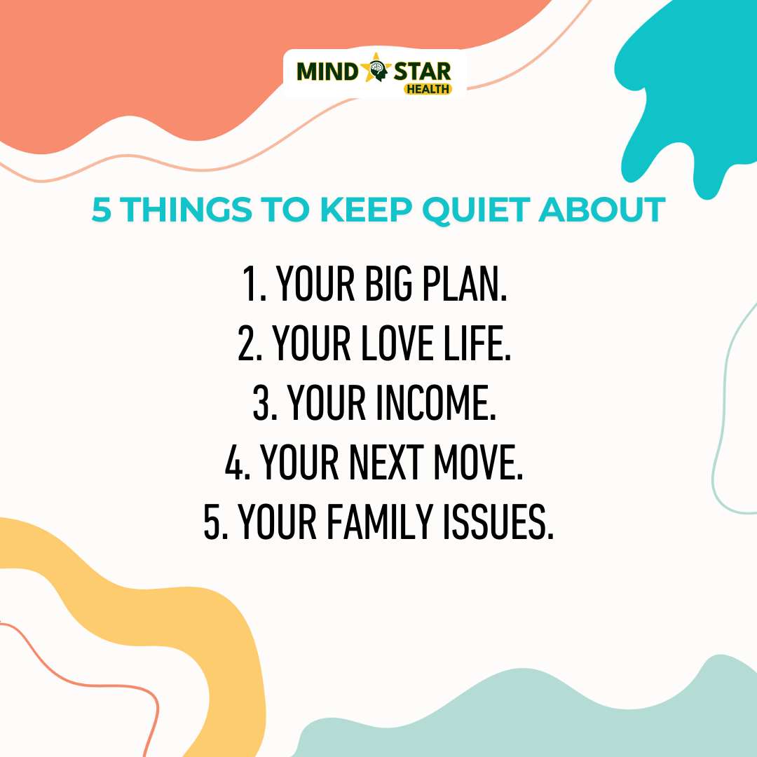 5 things to keep quiet about